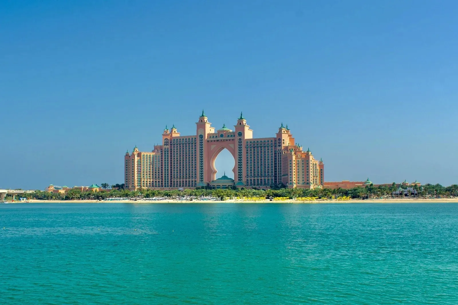 Aura Skypool overlooking the Dubai coastline